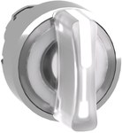 Interruptor de 3 posições branco estável LED metálico padrão